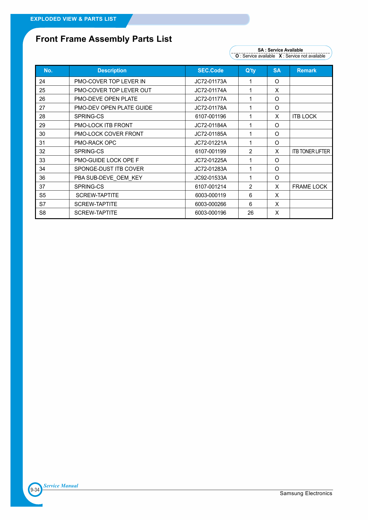 Samsung Color-Laser-Printer CLP-550 Parts Manual-6